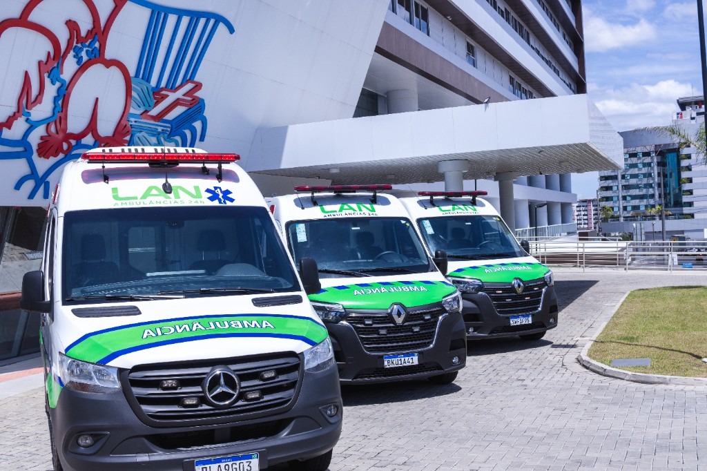 Frota LAN Ambulâncias em cobertura hospitalar em Criciúma, SC